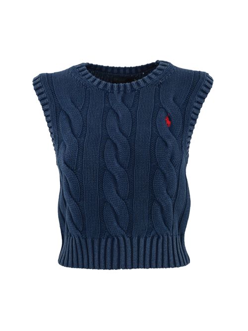 Gilet a trecce con logo POLO RALPH LAUREN | 211965758001